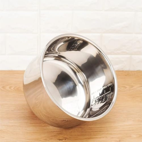Olla Arrocera Interior De Acero Inoxidable 304 De 4-6 L, Olla A Presión Eléctrica Con Recipiente Interior Antiadherente De Repuesto(5L 22x13.5cm)