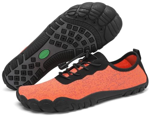 SAGUARO Unisex vattensportskor med tjock sula, Orange morot, 42 EU