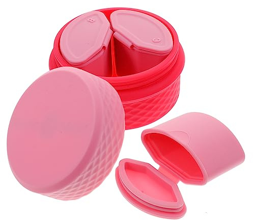 WEKADRIN Silicone Makeup Container for Travel Portable Lotion Jars Spoon for Skincare Storage and Cosmetic Organization