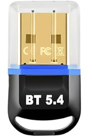 Adaptador Bluetooth 5.4 USB para PC [Largo Alcance & Baja Latencia] Dongle Emisor Receptor Inalámbrico para Auriculares, Altavoces, Mando, Teclado, Ratón - Plug & Play Windows 11/10/8.1.