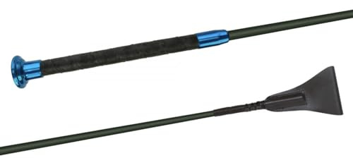 JA Horse JA0025 Fleck SILKTOUCH Premium Springgerte, Blau, 60 cm | Hochwertige Springgerte mit Ultrasoft-Griff & SilkTouch-Oberfläche für optimalen Halt beim Springreiten