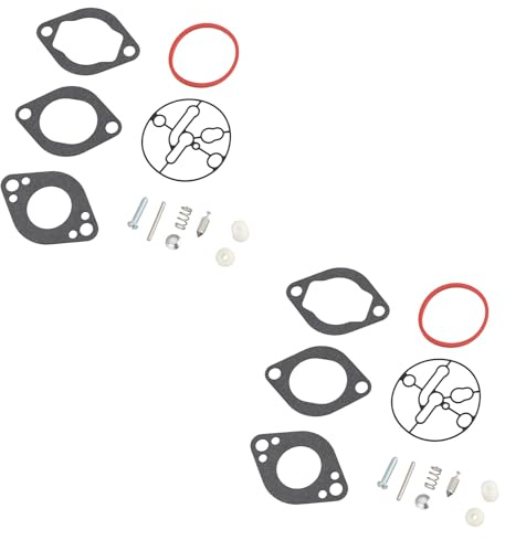 EMSea 2 Kits de Réparation de Moteur de Carburateur pour Tondeuse à Gazon 696146 696147 Compatible avec Briggs & Stratton