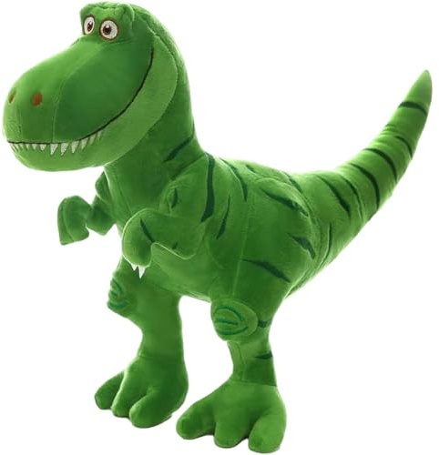 ThrenodyToy Tirannosauro Peluche,Dinosauro Peluche Giocattoli Dinosauro Tyrannosaurus,Cuscino Morbido Figura Giocattolo Regali di Compleanno per Bambini e Adulti,40cm (green)