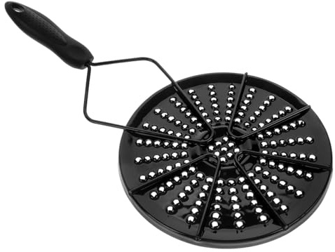 NULYLU Diffuseur de Chaleur Émaillé Plaque à Induction Noire pour Cuisinière à Gaz et Induction, Distribution Uniforme Chaleur, Transfert Thermique Rapide, Cuisine Maison