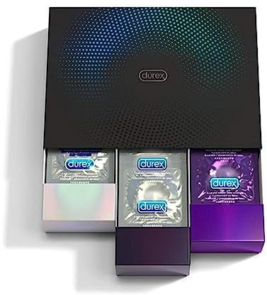 Durex Surprise Me Deluxe Kondome in stylischer Box - Extra Vielfalt, praktisch & diskret verpackt - 30er Pack (1 x 30 Stück)