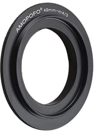 49mm to m4/3 Bague d'adaptation rétro/Bague d'inversion Macro, Compatible avec Micro Four Thirds M4/3 Olympus EP1,EP2,EP3,EPL1OM-D E-M5;DMC-G2,DMC-GH1,DMC-GH2,etc.Pen Pen-F E-PL7