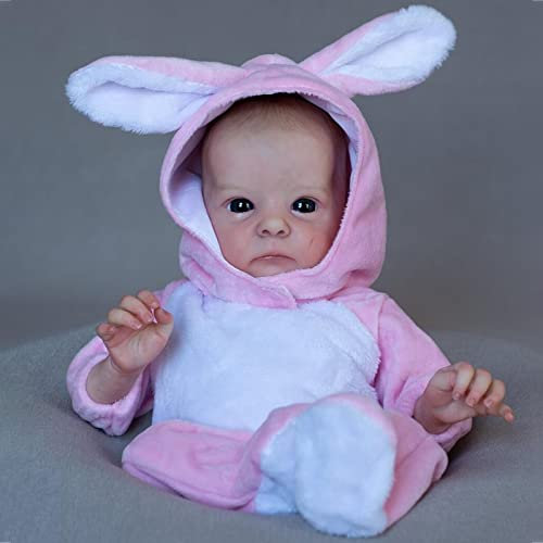 YIHANGG 40CM Frühchen Realistisch Neugeborene Babypuppe 16 Zoll Reborn Babypuppe Mit Venen Kunstpuppe Zum Sammeln Geburtstag Weihnachten Geschenk