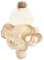 Lurrose Womens Wigs Hair Wig Beanie Beanie with Wig Attached Wavy Hair Wig Hat Hair Wigs Hat Soft Knit Winter Cap Hair Extension Accessories Ladies Hats