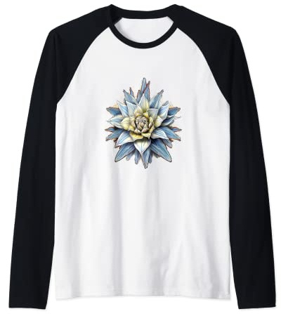 Agave Americana Century Plant Maguey American Aloe Succulent Raglan Baseball Tee