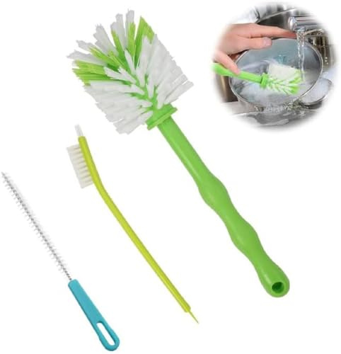 Tannest 3 Stück Reinigungsbürste Set kompatibel mit Thermomix TM31 TM5 TM6 TM21, verwendet für Mixtopf/Mixtopfmesserf/Töpfen Thermomix mit Tassenbürste, Mischtopf/Messerbürsten Zubehör Werkzeuge