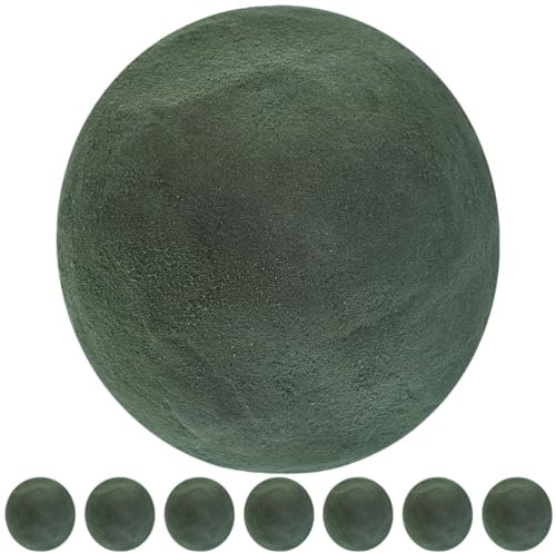 Blumensteckschaum 8 StüCke Steckschaum Kugeln FüR Blumen,9cm Mooskugeln MoosbäLle Steckmoos, Steckmasse FüR Steckschwamm, Basteln, Feiern