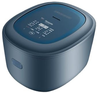 WANGHAI-666 Ollas arroceras Olla arrocera eléctrica for el hogar, Olla arrocera Familiar de Gran Capacidad de 4,2 L, Olla arrocera eléctrica for 3-8 Personas Máquina para Hacer arroz(Blue)