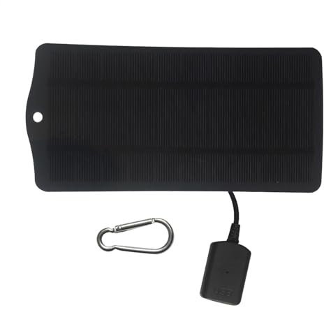 Cargador de teléfono celular con panel solar,Cargador de panel solar - Panel de energía solar para acampar - Pequeño panel solar de viaje, cargador solar de células solares para teléfonos, computadora