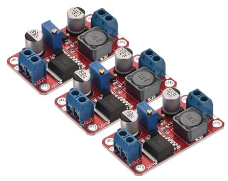 sourcing map DC-DC Boost Converter Voltage Regulator Adjustable Step Up Module XL6019 3-35V to 5-40V 3A for Power Adjustment Power Transformers 3 Pcs