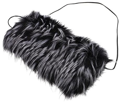 JUMPLAWN Faux Fur Handmuff Winter Warm Weich Warmer Handschützer Damen Herren Warme Armstulpen Kälteschutz Für Outdoor Shopping Party
