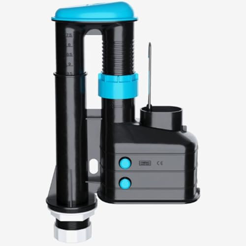 Hulthor Kit di ricambio per sifone WC – Sifone universale a doppio scarico per cisterne britanniche azionate con maniglia, regolabile, facile da montare, approvato WRAS, troppopieno interno