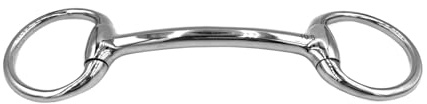 ES0095 Olivenkopfstange Stangengebiss Edelstahl 55mm/13mm, 12.5 cm | Equine Smile Olivenkopfgebiss Olivenkopf Gebiss Pferd Pony Ungebrochen Maulschonend Quetschschutz Wassertrense Klein