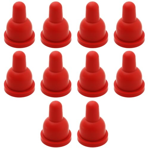YINETTECH 10 tetinas de alimentación automática compatibles con Kerbl 22,5 x 14 x 45 mm, color rojo