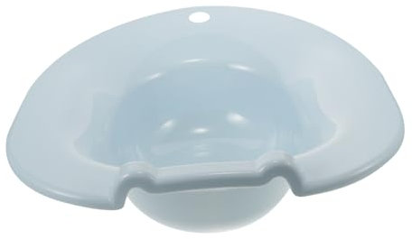 Veemoon Bassin de Bain de Siège Portable Enceintes Bain de Siège Hémorroïdal Anti-Débordement Lavabo Hygiénique Soins Post-Opératoires Aide à la Mobilité