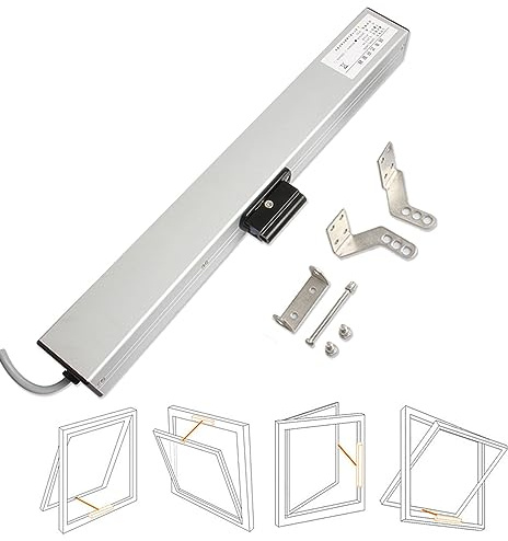 Attuatore Elettrico per Apertura finestre a Catena 24 V, apriporta motorizzato per finestre sospese, lucernari e Prese d'Aria sul Tetto, Lunghezza Corsa 300-1000 mm