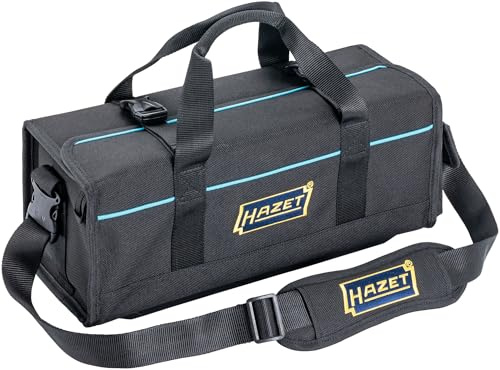 HAZET bolsa de herramientas universal 191T-5L, pequeña, vacía, 450 x 180 x 200 mm, con base robusta, bolsillo interior con cremallera, compacta, para taller y en movimiento