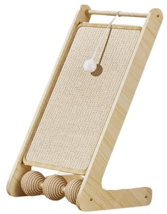 Fenteer Rascador para Gatos en Forma de L, rascador de Suelo para Ejercicio, a