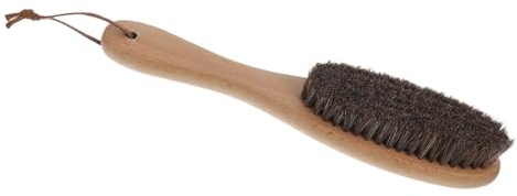 Toddmomy Rosshaarborsten Bürste für Pferde Weiche Fusselbürste mit Holzgriff Staubbürste zur Sanften Fellpflege Effektiver Fusselentferner für Anzüge und Kleidung