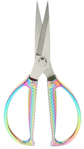 SHINEOFI Forbici da Cucina in Acciaio Resistente Pesante con Design Decorativo Pesce Forbice Multiuso per Carne e Pesce Taglio Rapido e Resistente Strumento Essenziale per Cucina e Pesca