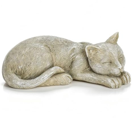 Tomedny Katzen-Gedenksteine, Hunde-Grabmarkierungen, Katzen-Gartenstatue, Haustier-Gedenkgrabstein für Rasen, Garten, Außenhof (Katzenfiguren)