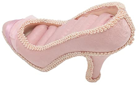 KIMISS Soporte de Exhibición de Anillos en Diseño de Zapatos de Tacón Alto rosa: Elegante Soporte de Joyería para Anillos y Pendientes