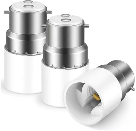 Xiciki B22 to E14 Bayonet to Screw Light Bulb Adaptor, Socket Converter