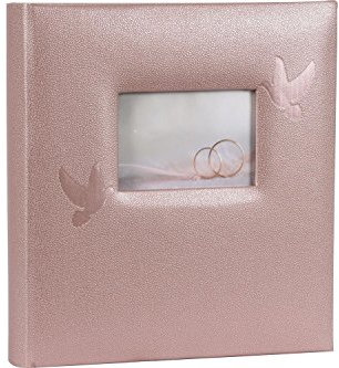 Henzo Hochzeitsalbum Perle Old rosé Fotoalbum, 28 x 30.5 x 3.5 cm