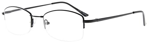 Eyekepper Halbrand Damen Lesebrille Memory Titan Bridge Damen Leser (Schwarz,+0.75)