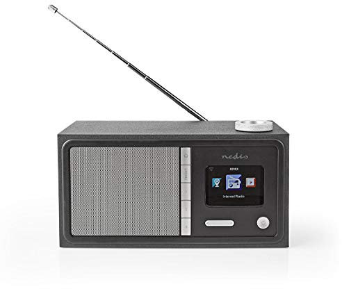 Internet Radio | da Tavolo | Bluetooth® / Wi-Fi | FM/Internet | 2.4 | Schermo a colori | 18 W | Controllato da remoto | Controllato dall'App | Uscita cuffie | Sveglia | Sveglia | Nero
