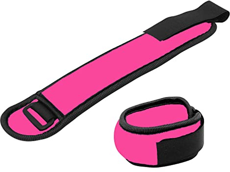Vaupan Ankle/Wrist Weights, Small Leg Arm Hand Cuff Weights for Women Kids, Exercise Equipment with Adjustable Straps for Fitness Gym Dancing Walking Jogging Gymnastics Aerobics (1.1 lb, Pink)