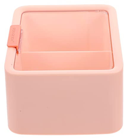 Cabilock Kosmetik Baumwollpad Halter Mit Fächern Und Transparentem Deckel Praktischer Aufbewahrungsbehälter Für Lippenstifte Und Kosmetik Für Schminktische Und Badezimmer Zartem
