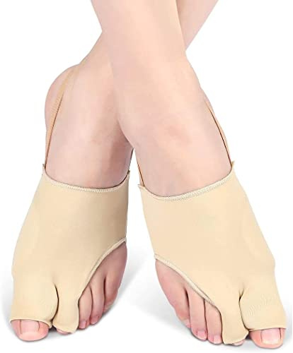 ANKROYU 1 Paar Verbesserter Hallux Valgus Zehenspreizer, Hallux Valgus Korrektur Socken Bunion Sleeve mit Eingebaut Gel Pad und Zehenseparatoren für Schmerzlinderung, Hallux Valgus Korrektur Bandage