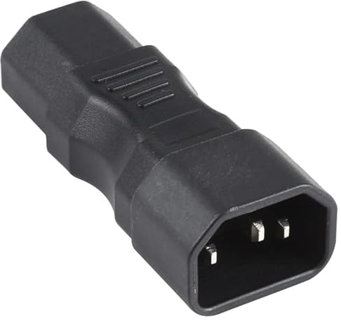 Netzteil C13 bis C15-Nut-Nut-Netzsteckeradapter-Konverter-Buchse