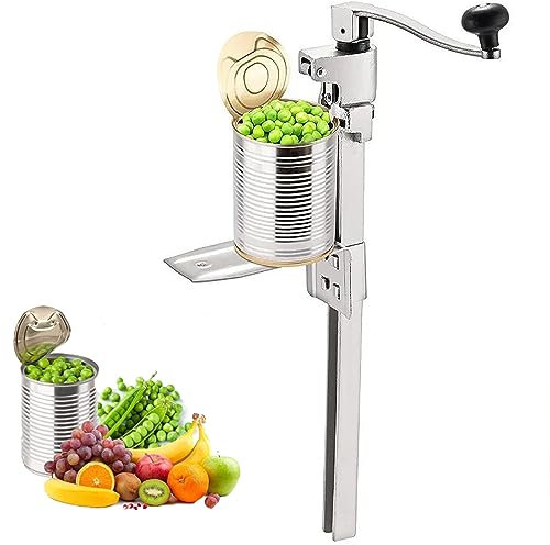 PODEC Apriscatole da Tavolo, Apriscatole Commerciale Manuale con Leva Rimovibile, Apriscatole Multifunzionale in Acciaio, Facile da Pulire E Mantenere, per Cucina di Ristorante Commerciale