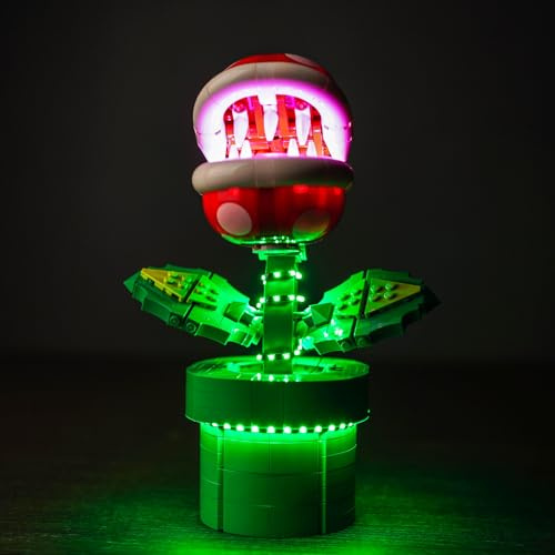 BrickBling Led Licht Set für Lego 71426 Piranha Plant (Kein Lego), Dekorationsbeleuchtungsset für Lego Piranha Pflanze 71426 Kreative Spielzeug, (DE-P56701-71426)