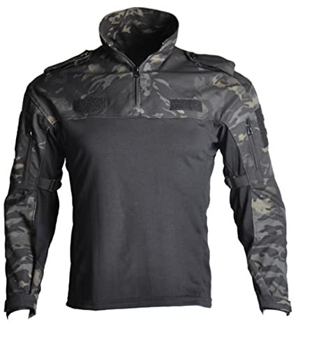 Militär Uniform Taktische Anzüge Camouflage Jagd Kleidung Wandern Paintball Airsoft Sniper Combat Shirt Hosen Black Camo shirts M