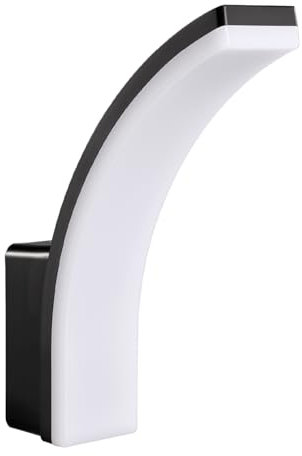Maclean MCE511 Lampada da parete a LED, illuminazione da parete per uso esterno ed interno, lampada da parete, 20W, IP65 - impermeabile, 2750lm, 4000K bianco neutro (Nero)