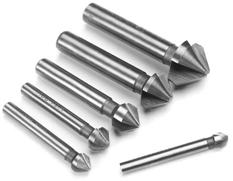 Broca avellanadora de tres filos, 6,3/8,3/10,4/12,4/16,5/20,5 mm, HSS, herramienta de corte, herramientas eléctricas manuales, piezas, 1 unidad(12.4mm)
