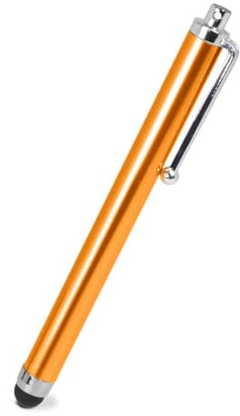 OcioDual Eingabestift für Touchscreens, Orange, Touch Pen Kompatibel mit Handy, Smartphones, Tablets, Monitoren, Universeller Metallzeiger, Gummispitze, Universal Stylus Kapazitiver Stift