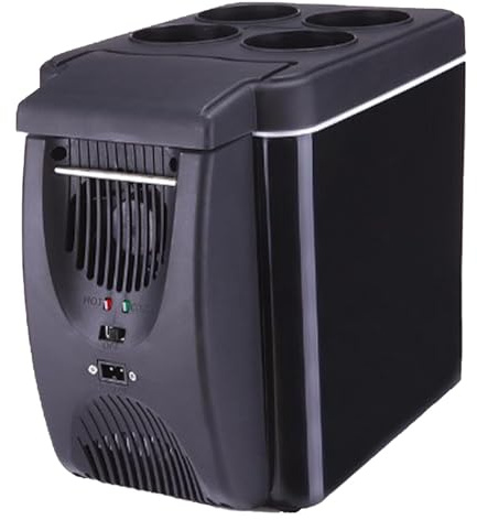Leiser Reise-Kühlschrank für Auto, Reise-Kühlschrank, stoßfest, energieeffizient, Auto-Kühlschrank, 6 l, Gefrierschrank, 12 V, Auto, elektrisch, tragbar, Camping, Touristenkühler, Kosmetik, Make-up,
