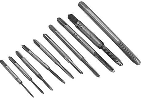 Ensemble D'extracteur de Vis Petit, 10 Pièces Micro Tarauds Montre Robinet et Filière Micro Taraud Ensemble Haute Vitesse en Acier Mini Filetage Machine Tarauds Ensembles pour