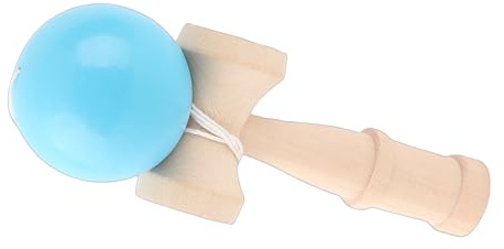 ACOGEDO Migliora il Coordinamento degli Occhi Manuali con il Giocattolo di Legno Kendama - Portable Purple Kendama con Corda per Divertimento per il Gioco Interno/esterno (GREEN)