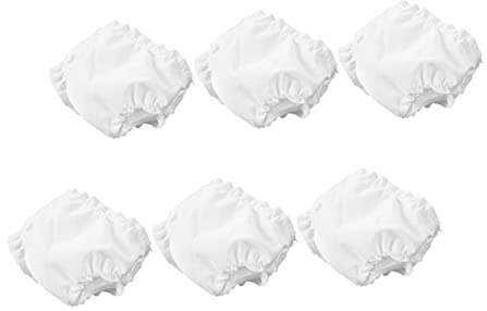 BESPORTBLE 6 PièCes sous-VêTements pour PoupéE Culottes RéUtilisables en Tissu Flexible Accessoires De VêTements pour PoupéE BéBé Jeux D'Imitation pour Enfants
