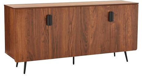 Aparador moderno 4 puertas 160 cm madera oscura
