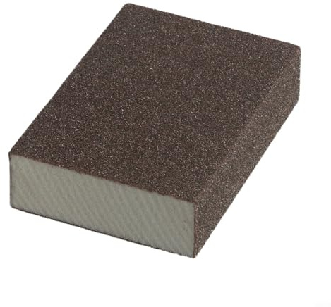 Gdfnmogo Lot de blocs d'éponges abrasives avec grain 60/80/120/240 pour une utilisation humide ou sèche, patins de ponçage en mousse flexible pour bois, métal, peinture, plastique, cloison sèche